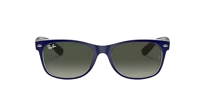 ray-ban new wayfarer color mix sunglasses | matte blue