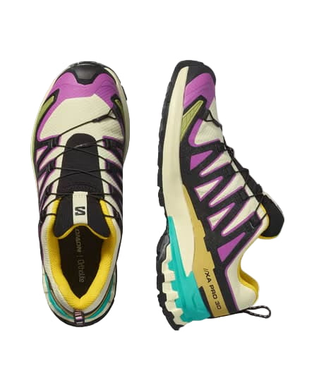 salomon xa pro 3d v9 gore-tex  women's | transparent yellow / black / waterfall