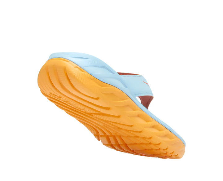 hoka ora recovery flip women's | summer song / amber yellow