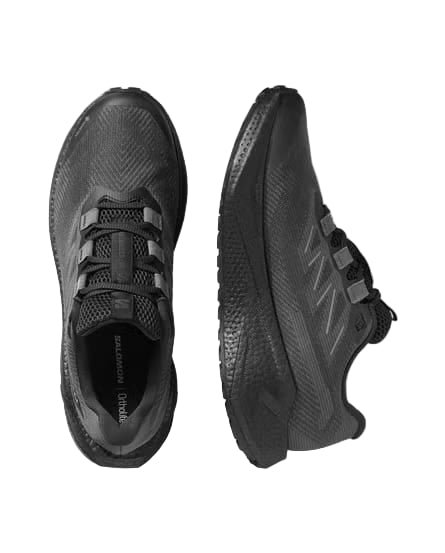 salomon aero blaze 3 grvl gore-tex men's | black / asphalt / black