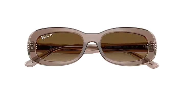 ray-ban rb2221 sunglasses | transparent beige