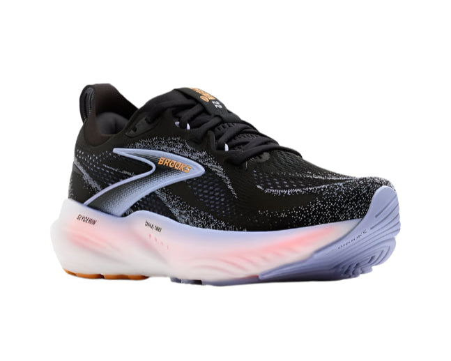 brooks glycerin 22 women's | black/blue heron/orange