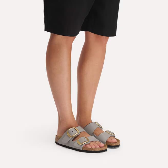 birkenstock arizona big buckle women's | stone coin