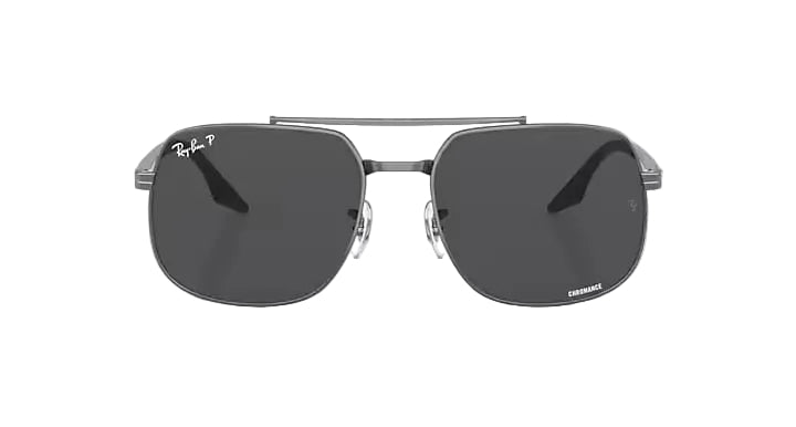ray-ban rb3699 polarized+ lenses sunglasses | gunmetal
