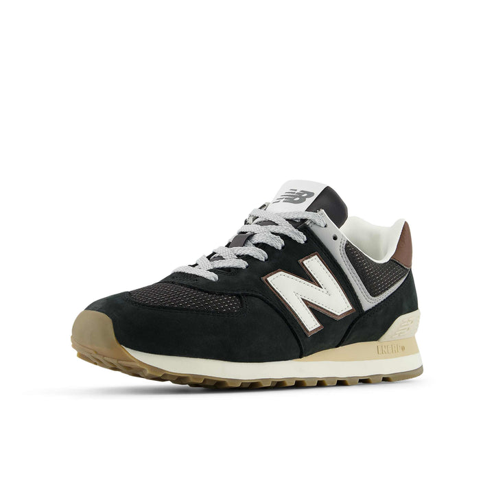new balance 574 | brown dark silver metallic