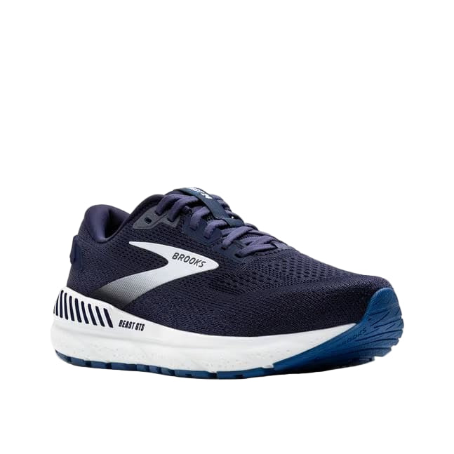 brooks beast gts 24 extra wide men's | peacoat/navy/white