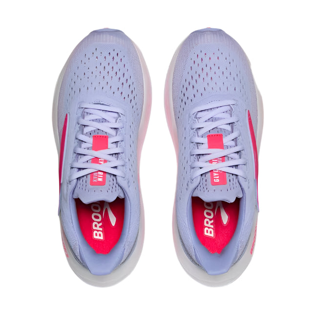 brooks glycerin max women's | blue heron/diva pink/white