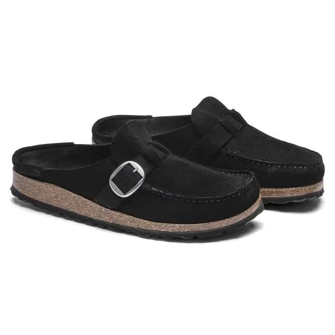 birkenstock buckley women's | black suede