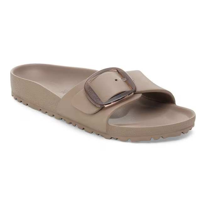 birkenstock madrid big buckle women's | gray taupe