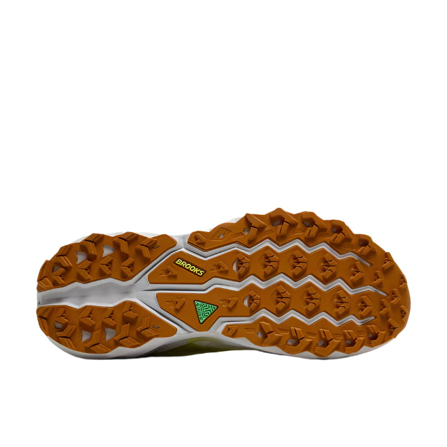 brooks cascadia 19 men's | coconut/olive/ginger