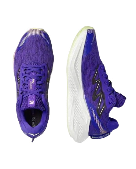 salomon aero glide 4 women's | deep blue / white / butterfly