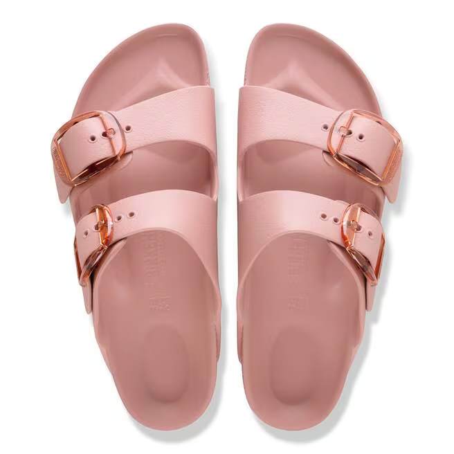 birkenstock arizona big buckle women's | pink clay
