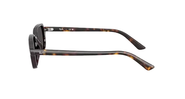 ray-ban zurio bio-based sunglasses | polished havana dark grey