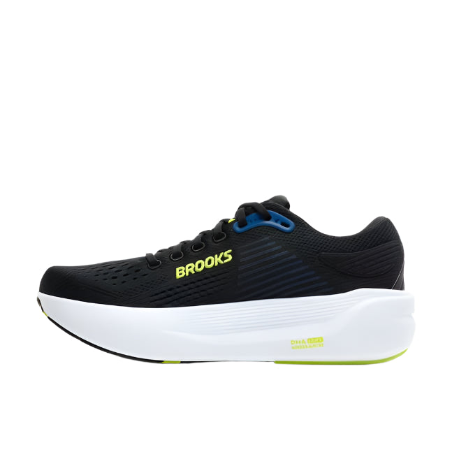 brooks ghost max 3 men's | black/navy/acid lime