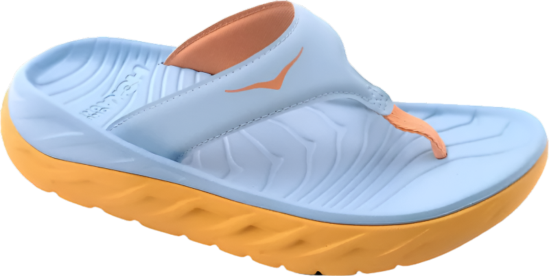 hoka ora recovery flip women's | summer song / amber yellow