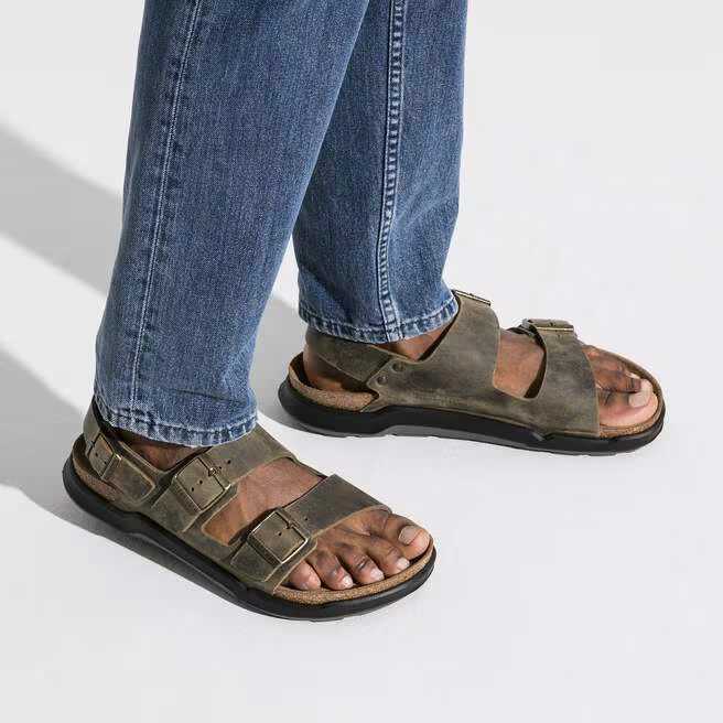 birkenstock milano crosstown men's | faded khaki