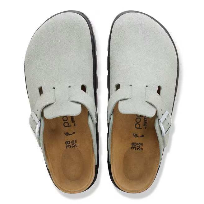 birkenstock boston chunky women's | pure sage
