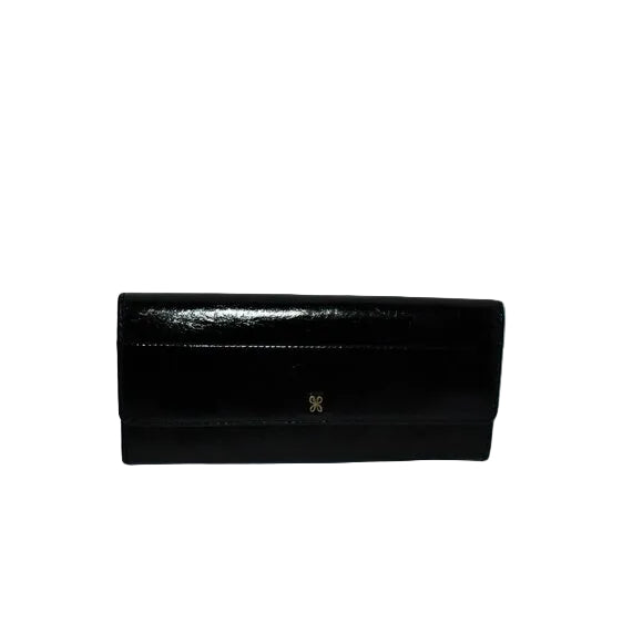 hobo jill large trifold wallet women's | black