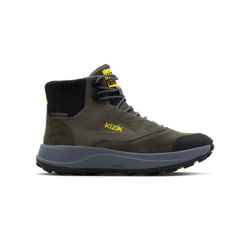 kizik freedom hike waterproof men's | olive night smoked pearl