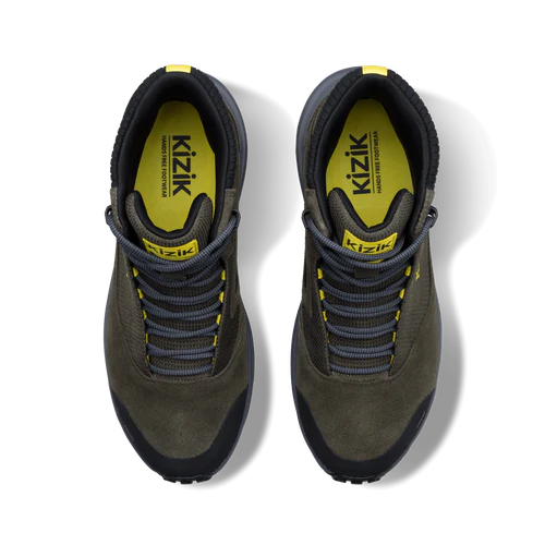 kizik freedom hike waterproof men's | olive night smoked pearl