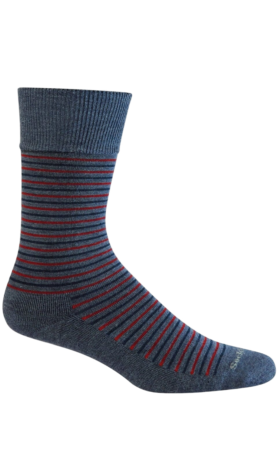 sockwell kickback diabetic socks men's | denim