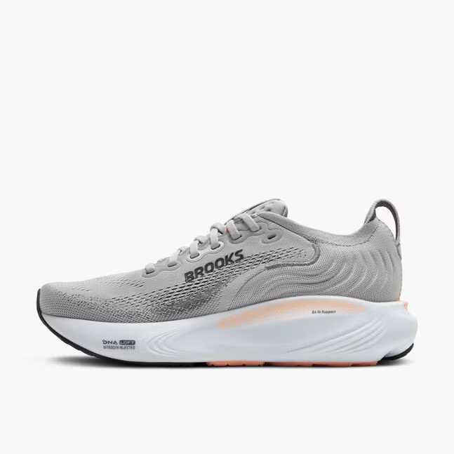 brooks adrenaline gts 25 narrow women's | grey blackened pearl coral