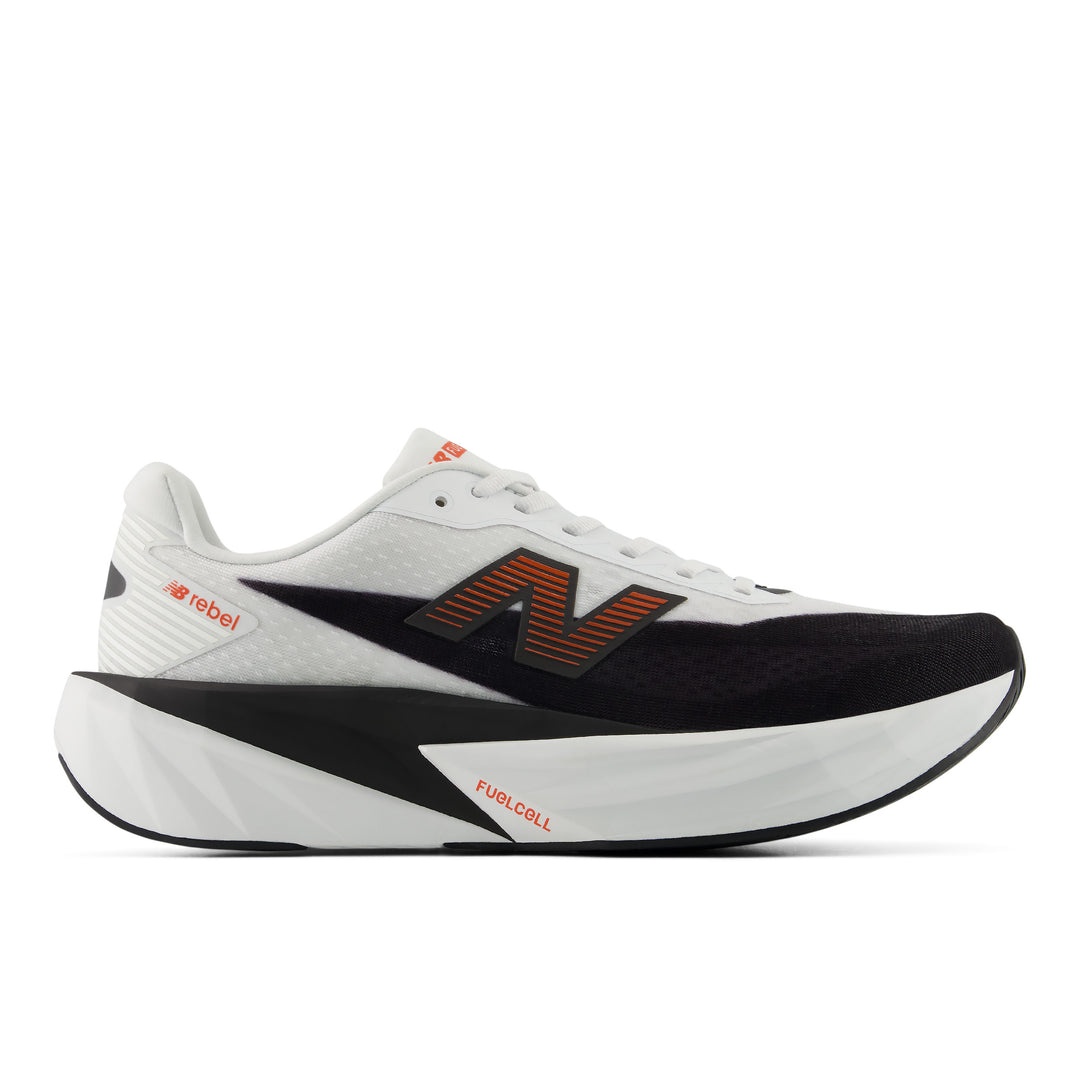 new balance fuelcell rebel v5 men's | nb white neo flame