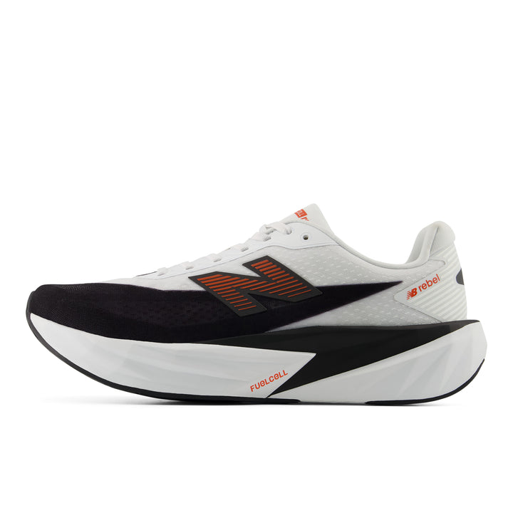 new balance fuelcell rebel v5 men's | nb white neo flame