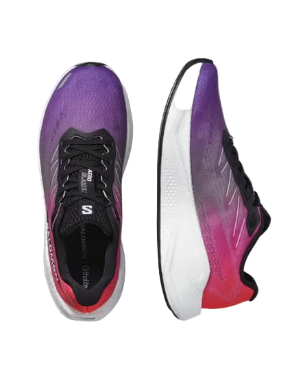 salomon aero blaze 3 women's | neon flame / liberty / white