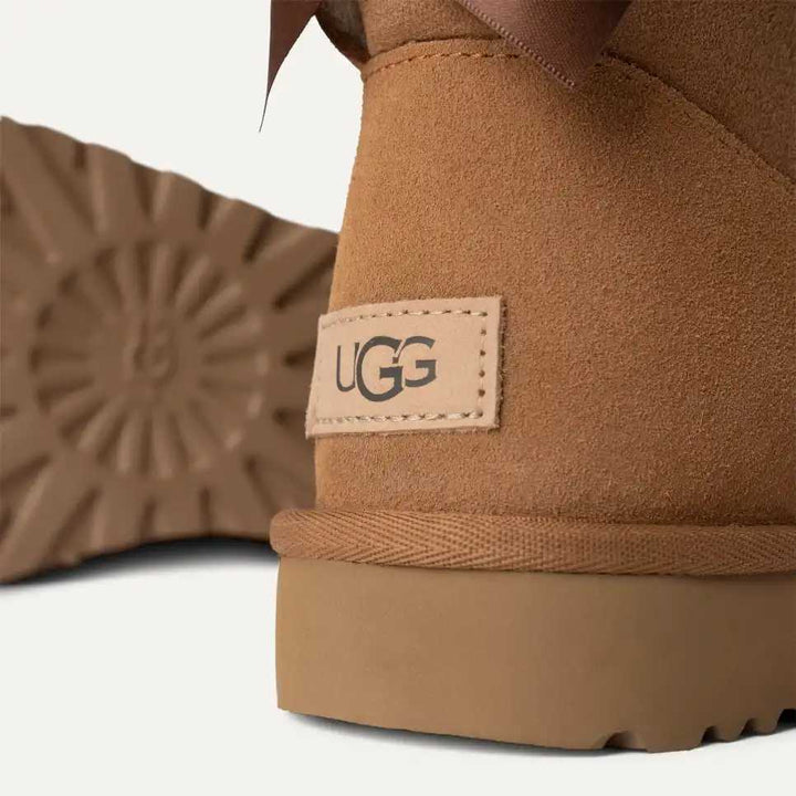 ugg mini bailey bow ii women's | chesnut