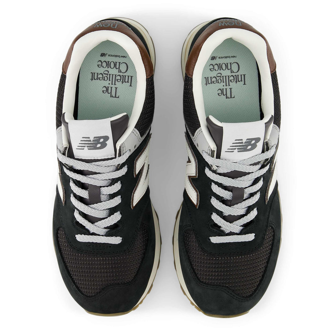 new balance 574 | brown dark silver metallic