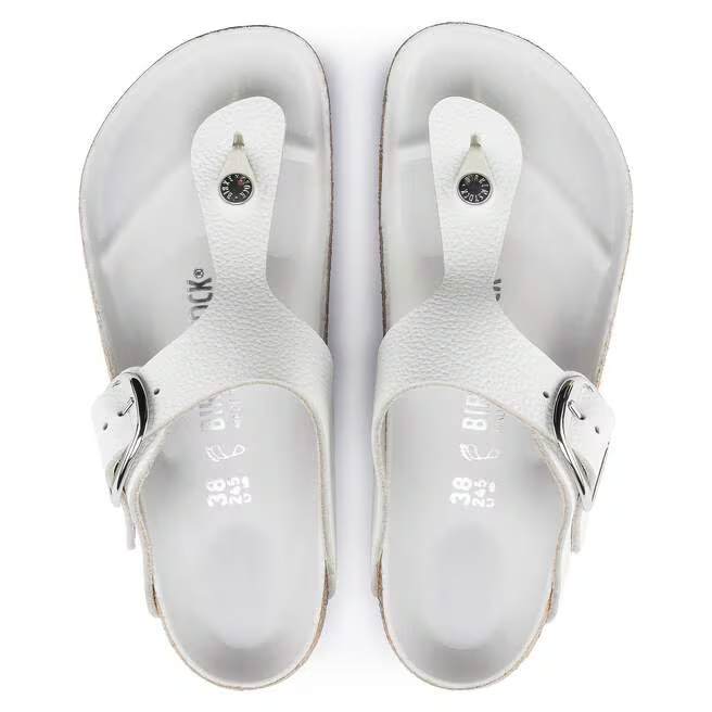 birkenstock gizeh big buckle women's | white