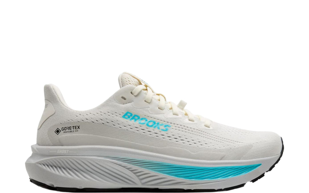 brooks ghost 17 gtx women's | coconut/oyster/blue