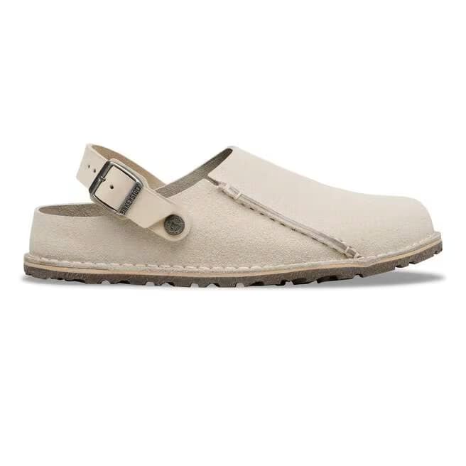 birkenstock lutry premium suede | oyster