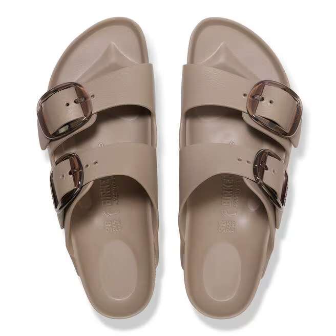 birkenstock arizona big buckle women's | gray taupe