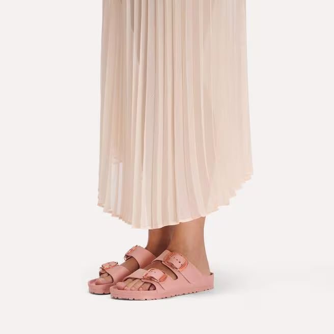 birkenstock arizona big buckle women's | pink clay