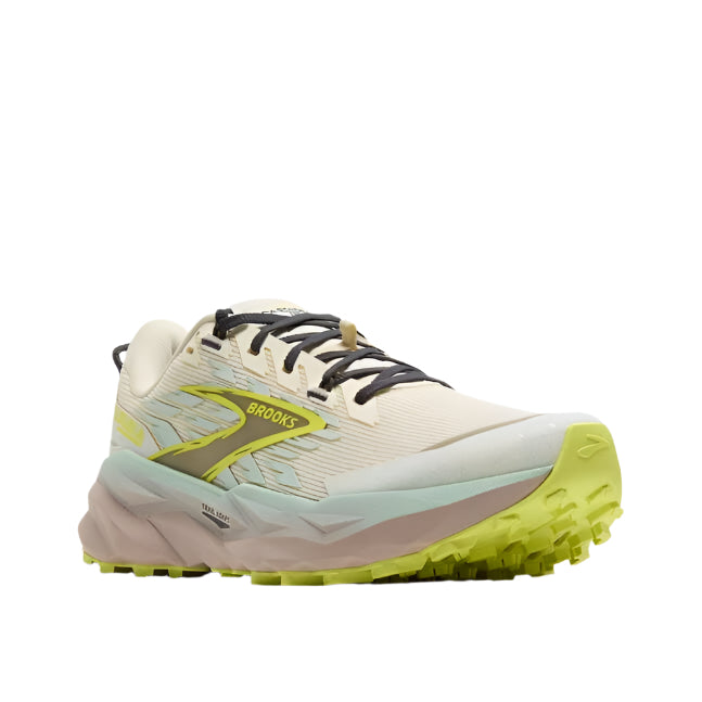 brooks cascadia 19 women's | coconut/misty blue/ebony