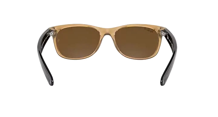 ray-ban new wayfarer bicolor sunglasses | honey brown