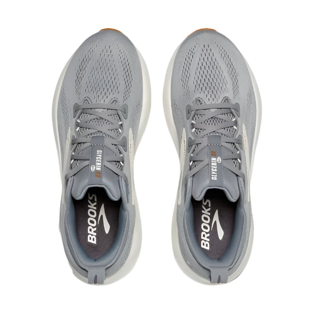 brooks glycerin 22 men's | primer gray/gray/honey ginger