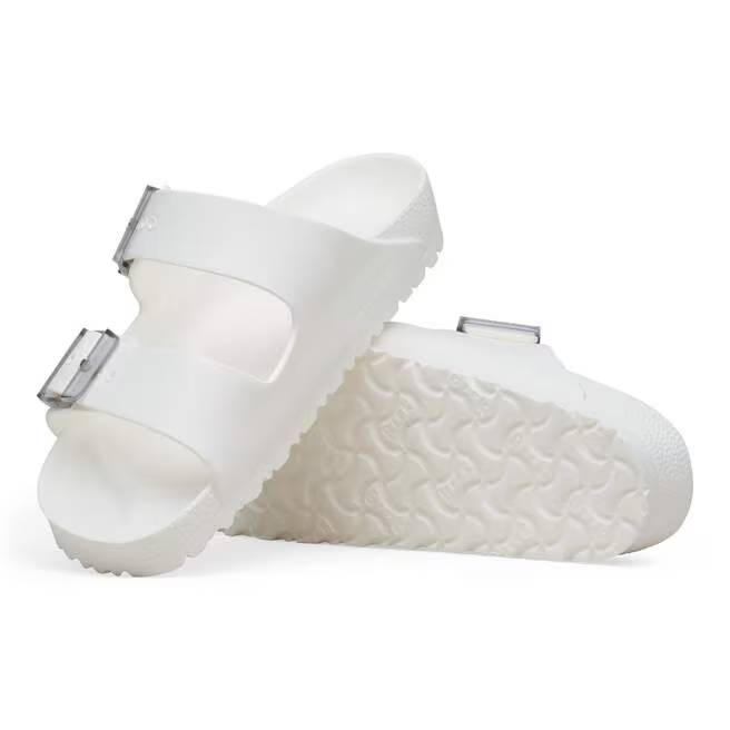 birkenstock arizona stealth buckle | white