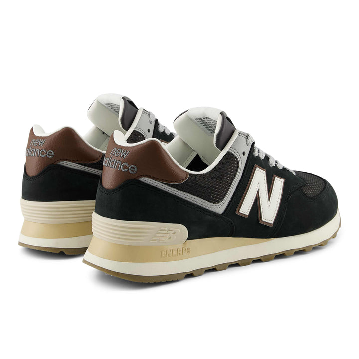 new balance 574 | brown dark silver metallic
