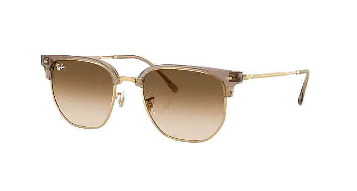 ray ban new clubmaster sunglasses | transparent brown