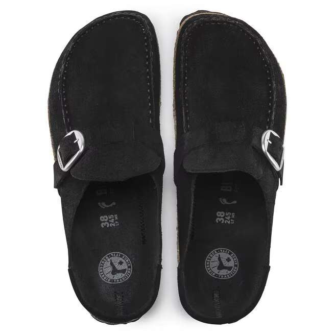 birkenstock buckley women's | black suede