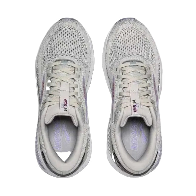brooks ariel gts 24 wide women's | mercury/ebo/lavender