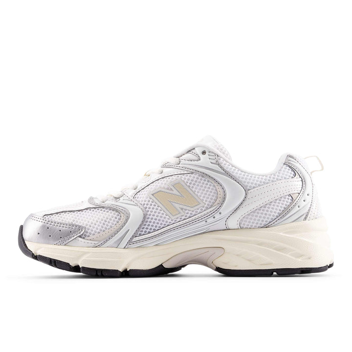 new balance 530 | silver metallic/linen