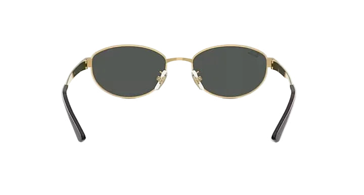ray-ban rb3774d sunglasses | polished arista gold dark grey