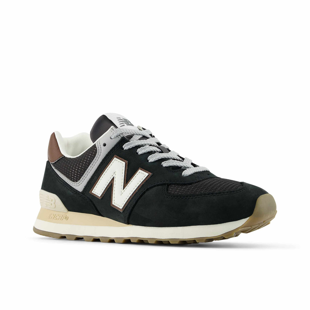 new balance 574 | brown dark silver metallic