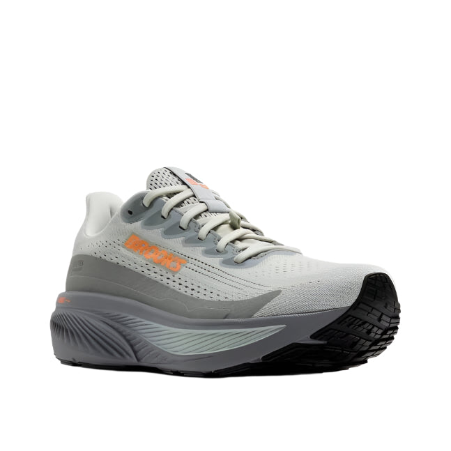 brooks ghost 17 gtx men's | smoke/primer grey/orange
