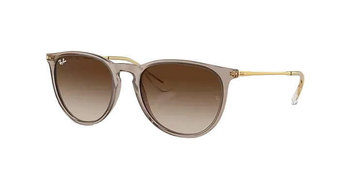 ray-ban erika classic sunglasses | transparent light brown