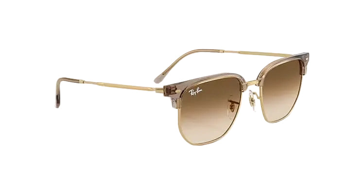 ray ban new clubmaster sunglasses | transparent brown